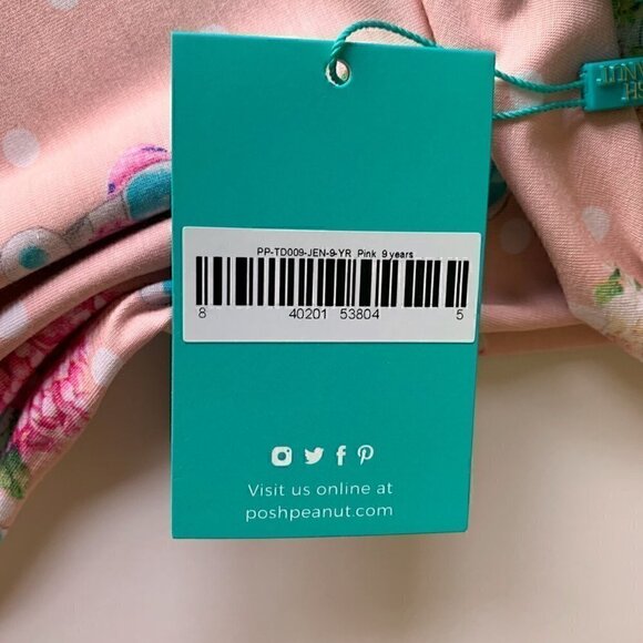 NWT Posh Peanut Girl Dress 9 Years - Picture 6 of 6